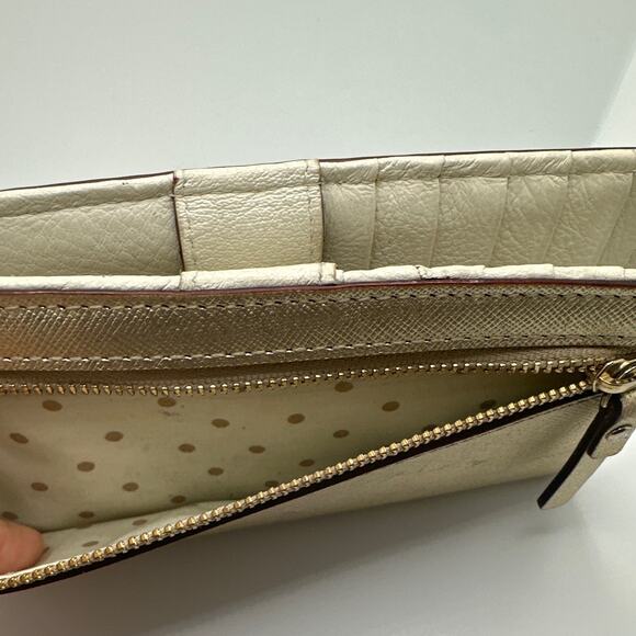 KATE SPADE New York Gold Bifold Wallet - Picture 7 of 9